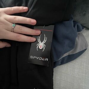 black spyder jacket with hood